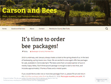 Tablet Screenshot of carsonandbees.com